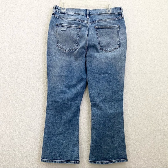 A.N.A. High Rise Cropped Flare Jeans in Medium Cosmic Blue Size 14 NWT - Picture 6 of 16